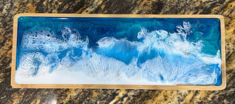 Handmade Ocean Wave Resin Tray 5