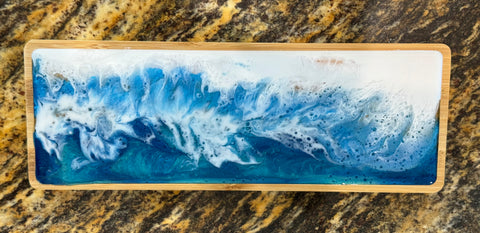 Handmade Ocean Wave Resin Tray 8