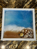 Ocean-Themed Resin Shadow Box Frame 1